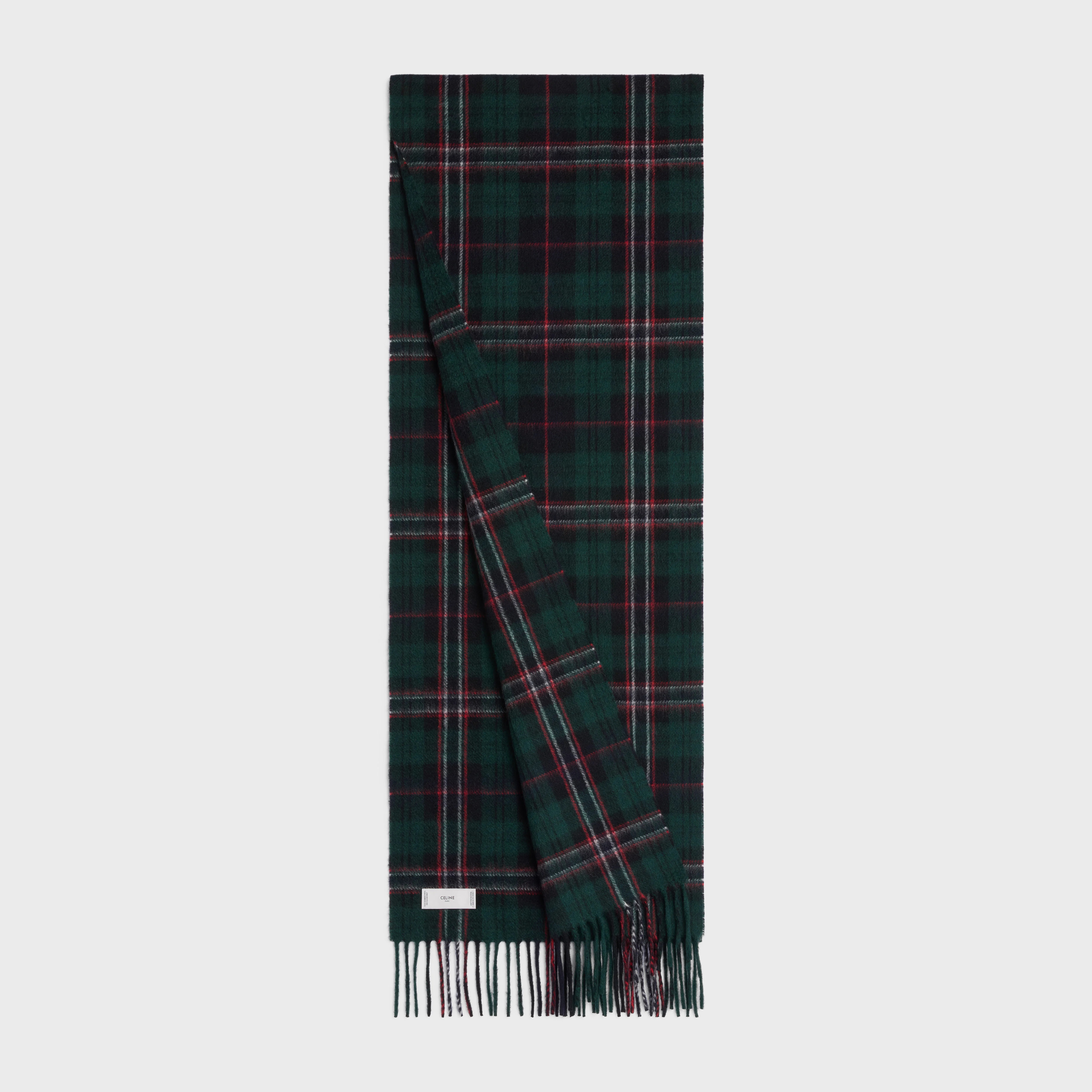 triomphe scarf in check cashmere - 2