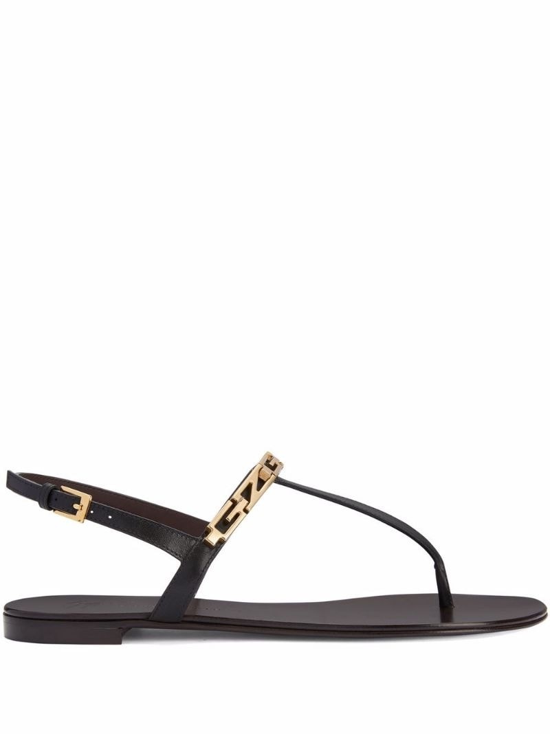 Musicaa monogram-chain sandals - 2