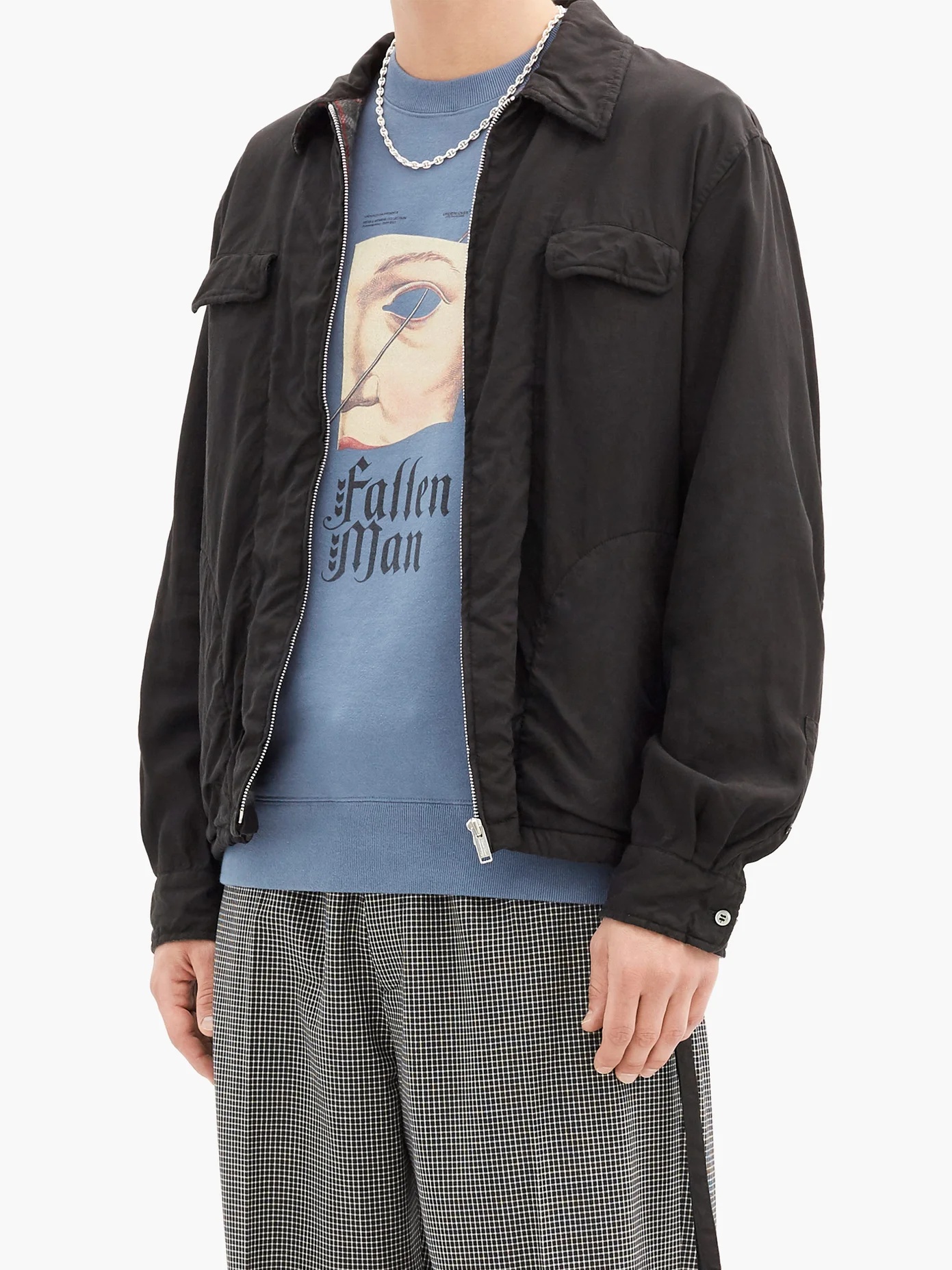 Fallen Man cotton-jersey sweatshirt - 2