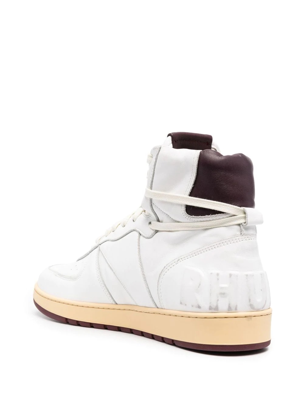 panelled high-top sneakers - 3