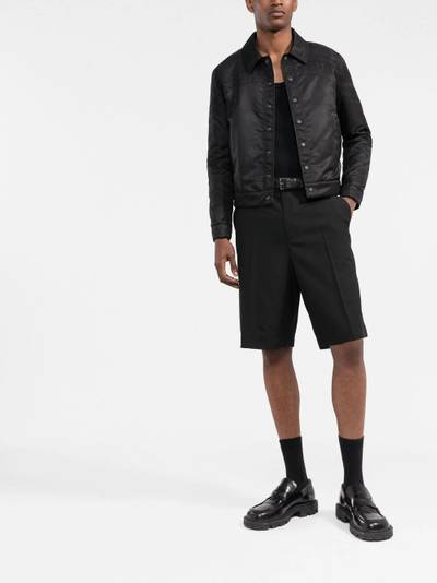 SAINT LAURENT fitted press-stud jacket outlook