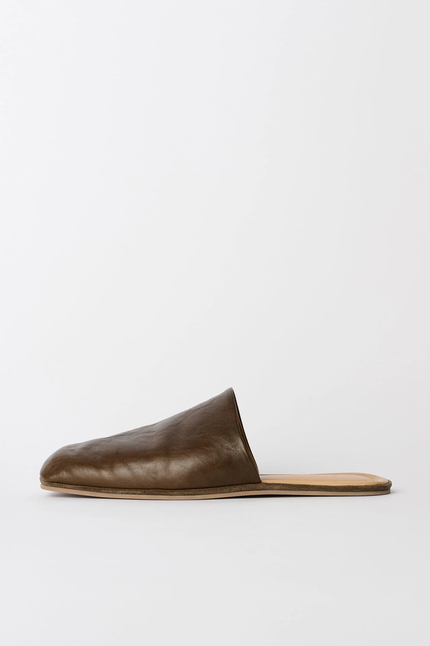 Cigarr Slipper True Dye Olive Leather - 1