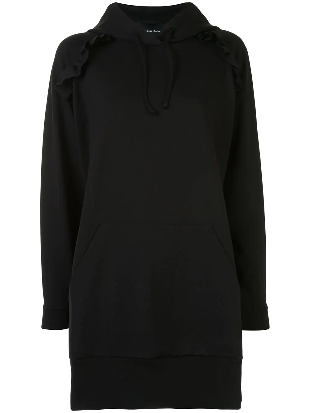 ruffled oversized hoodie - 1