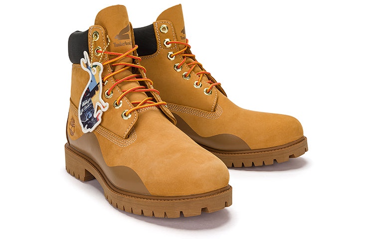 Timberland Heritage 6 Inch Waterproof Boot 'Wheat Nubuck with Brown' A5UUHW - 4