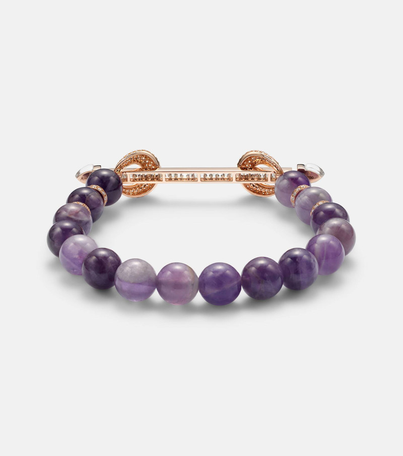 Chakra 18kt rose gold bracelet with gemstones 4