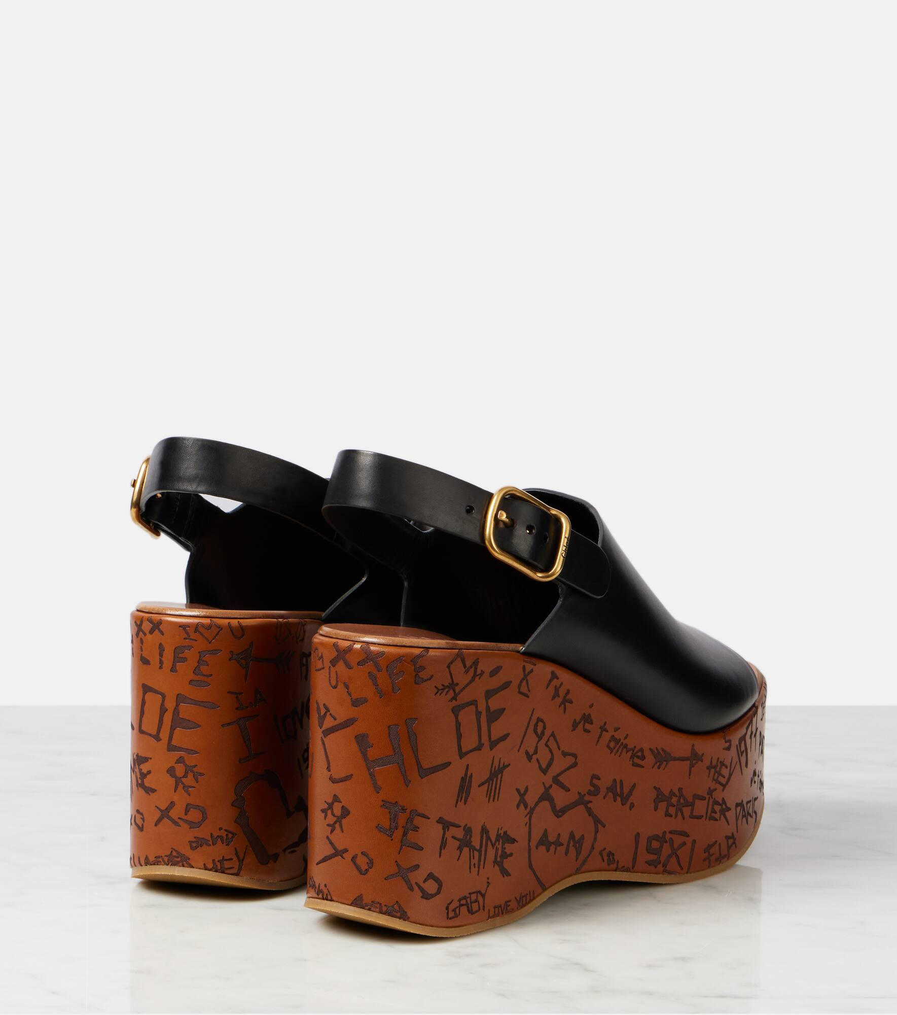 Maxime leather wedges - 2