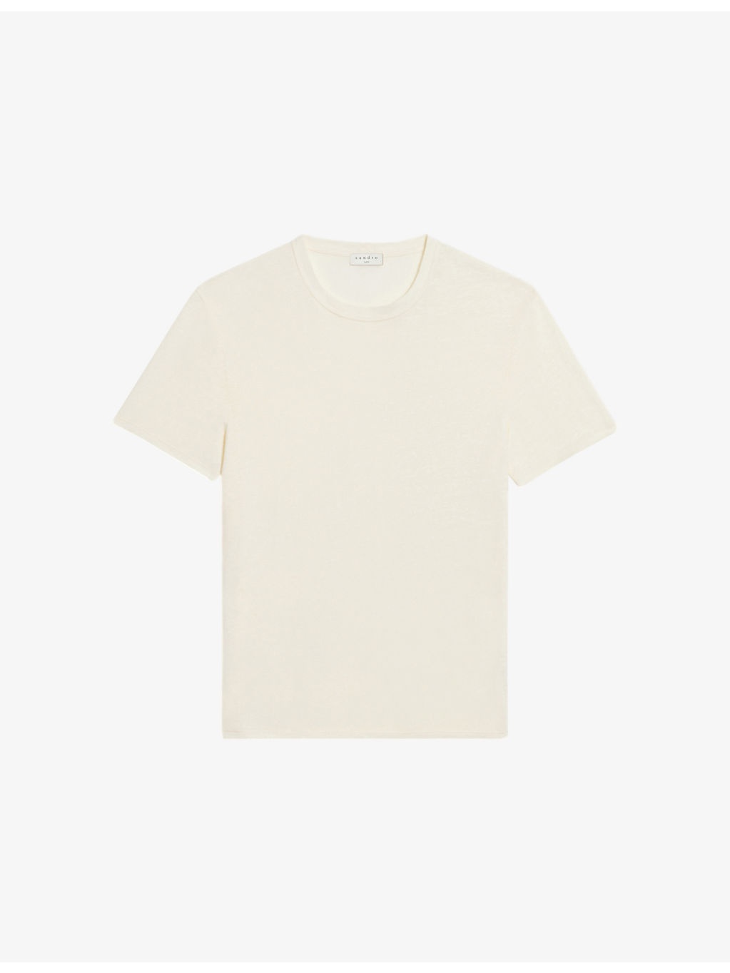 Crewneck linen-jersey T-shirt - 1