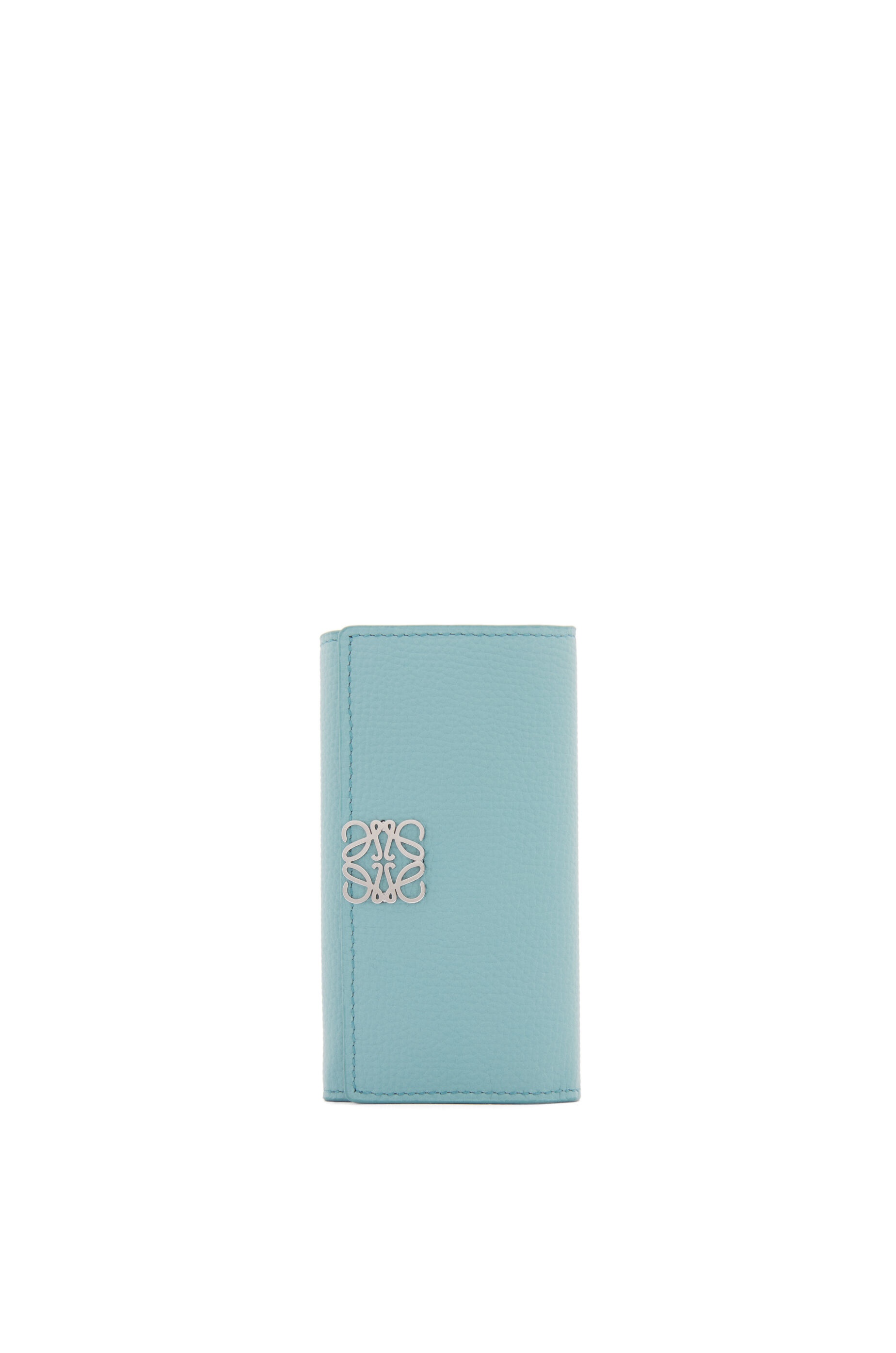 Anagram key case in pebble grained calfskin - 1