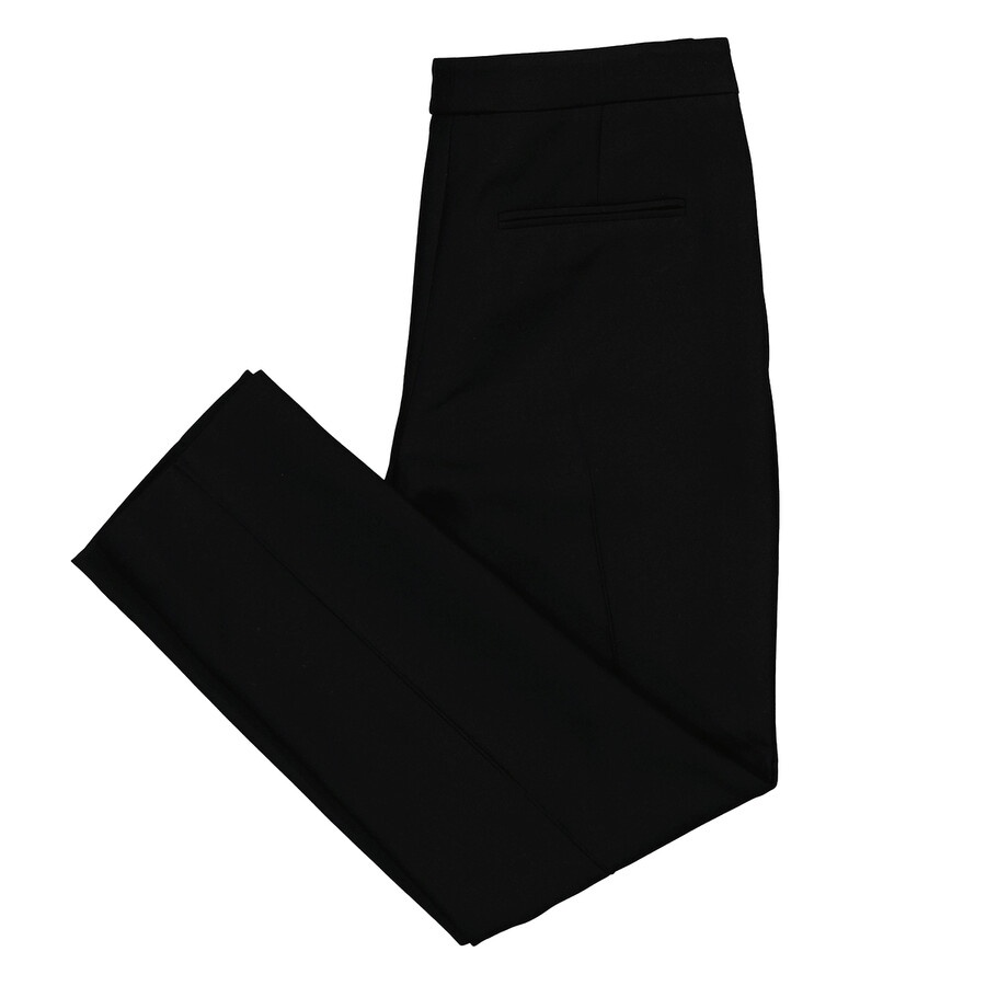 Alexander Mcqueen Black Wool And Silk Blend Crop Trousers - 6