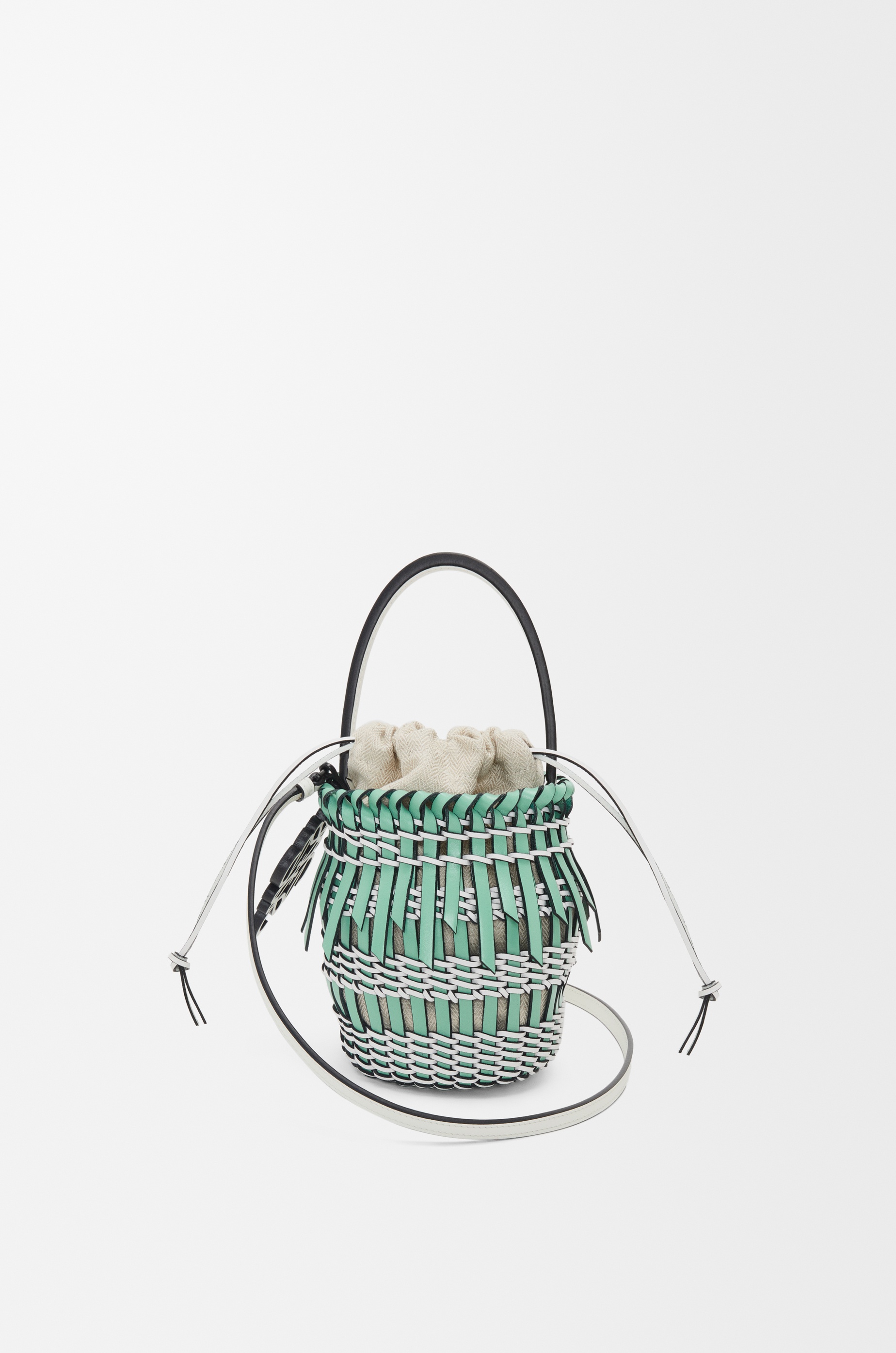 Small Fringe Bucket bag in calfskin - 1