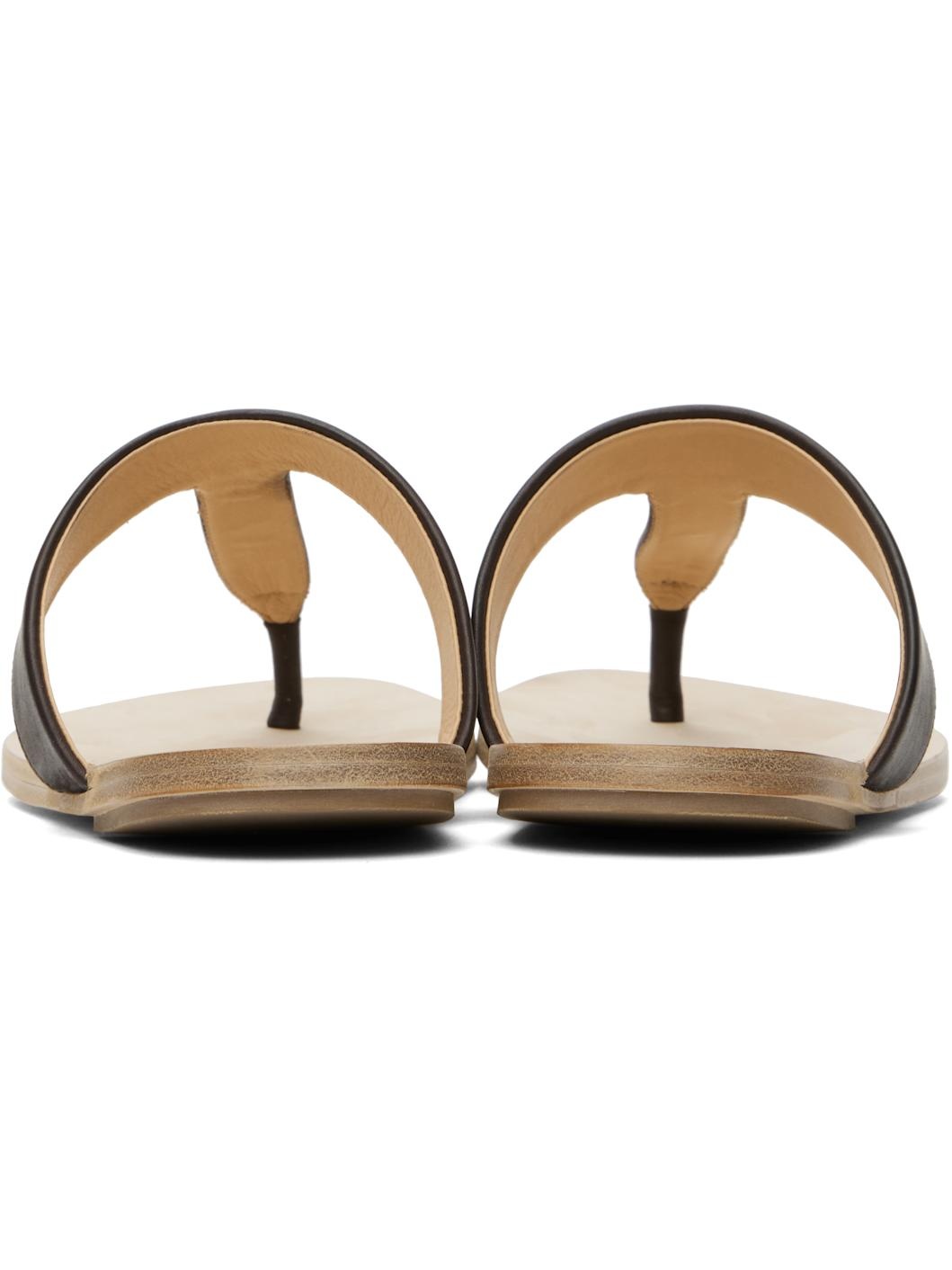 Brown Sottile Sandals - 2