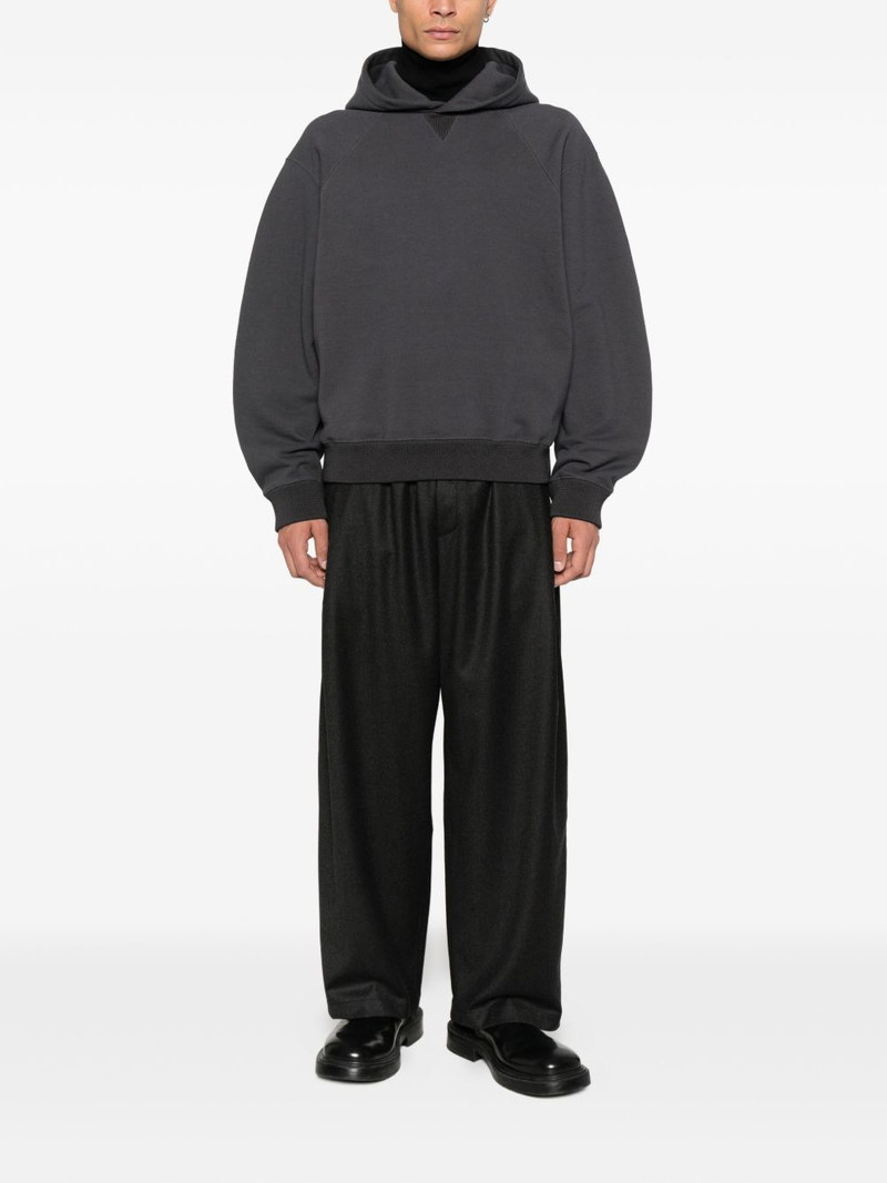 Jil Sander logo-tag hoodie outlook