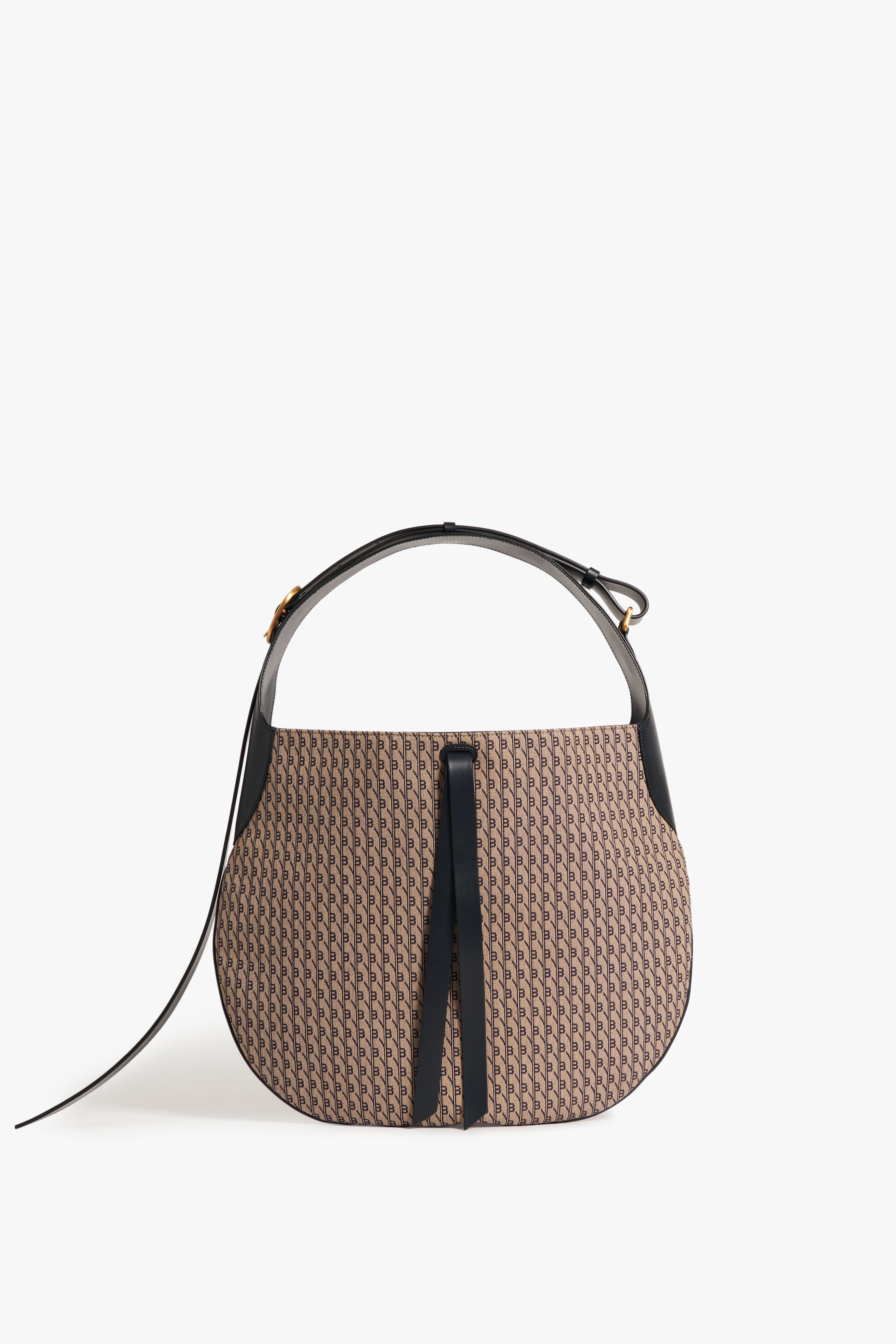 Large Half Moon Bag In House Monogram Jacquard - 1