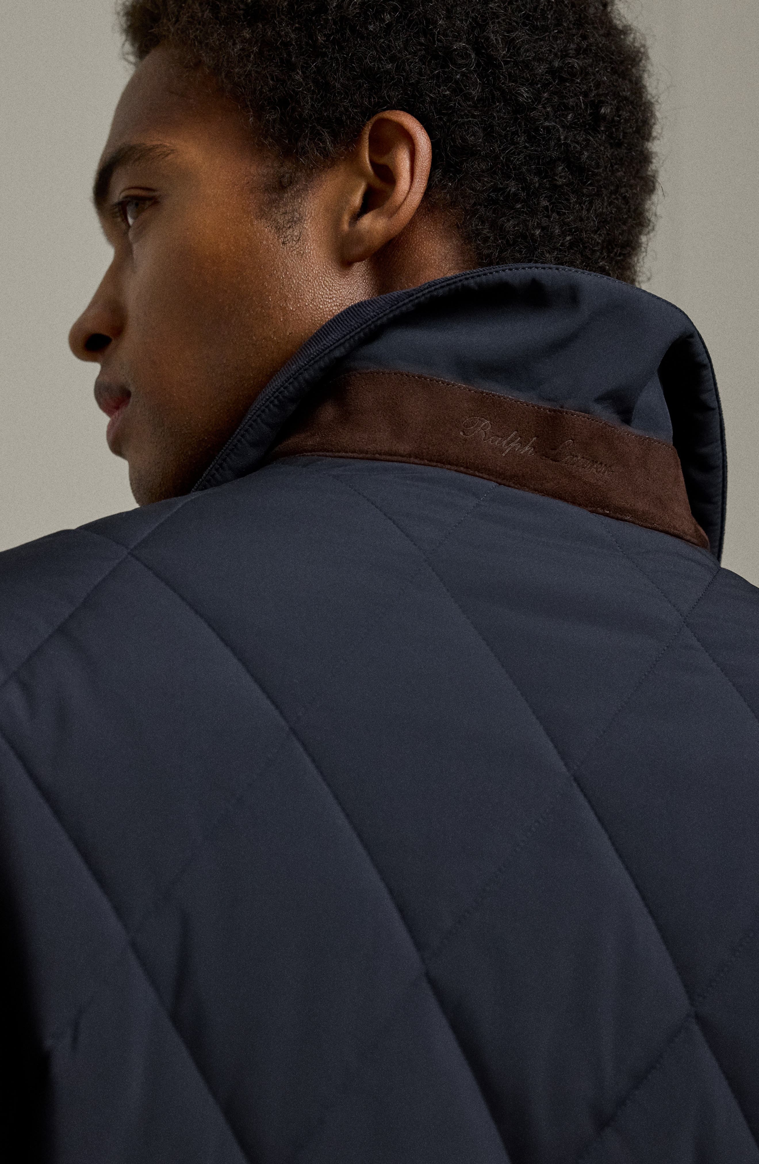 Ralph Lauren Purple Label Carleton Diamond Quilted Down Jacket in Classic Chairman Navy at Nordstrom - 3