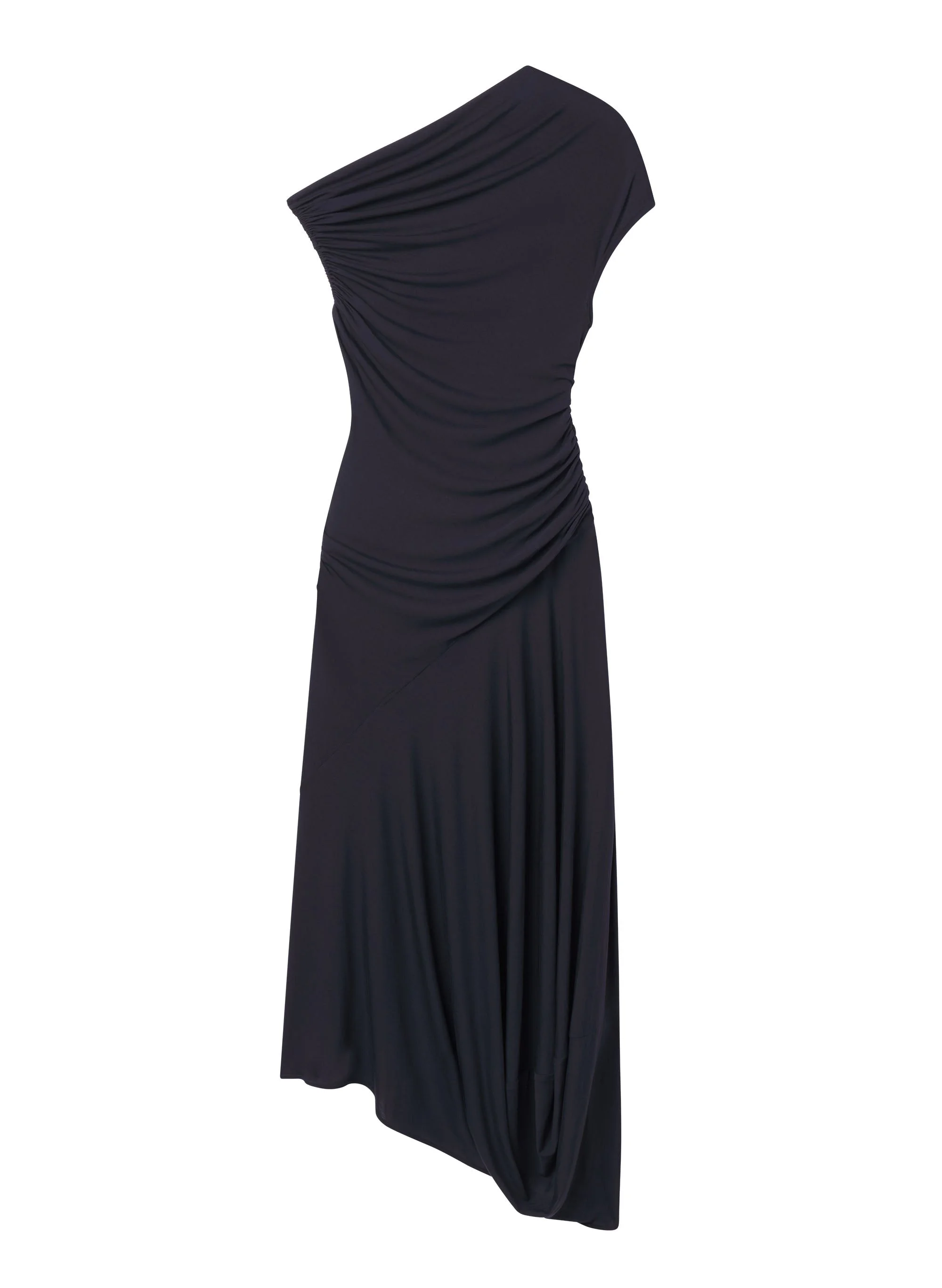 Halle One Shoulder Jersey Midi Dress - 1