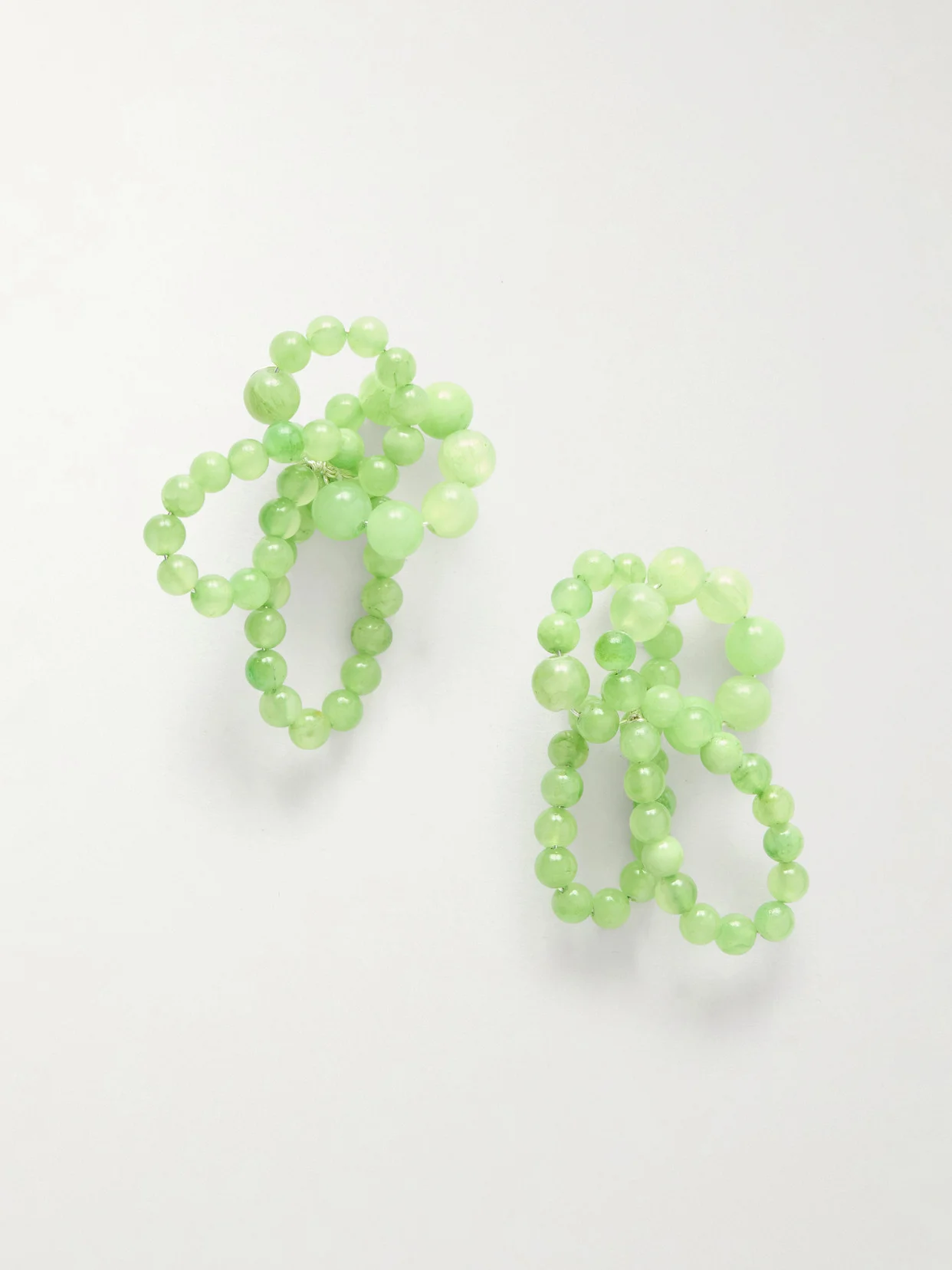 Beaded Calcite Earrings - 1