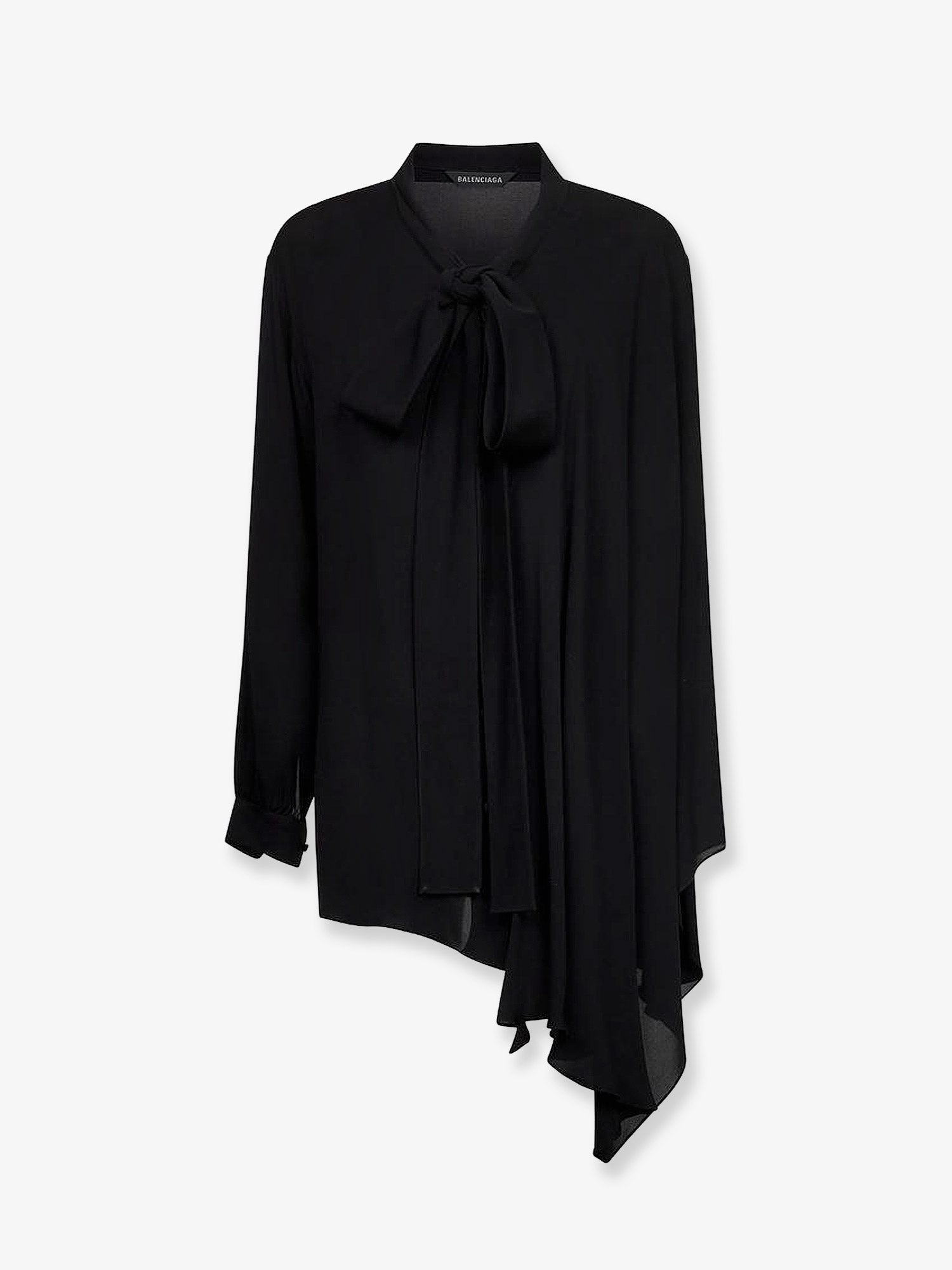 SILK SHIRT WITH BOW - 1