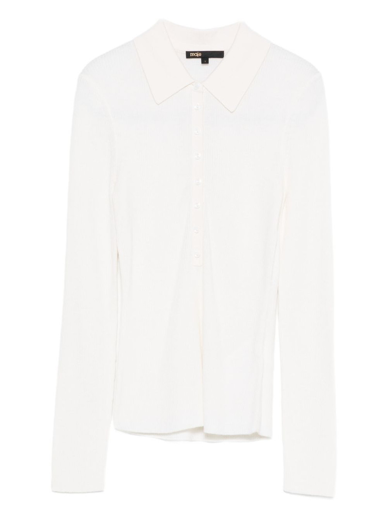 buttoned collared sweatshirt 1