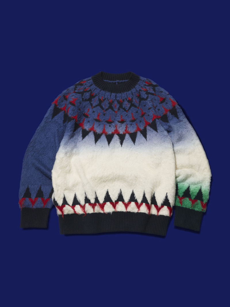 sacai Jacquard Knit Pullover outlook