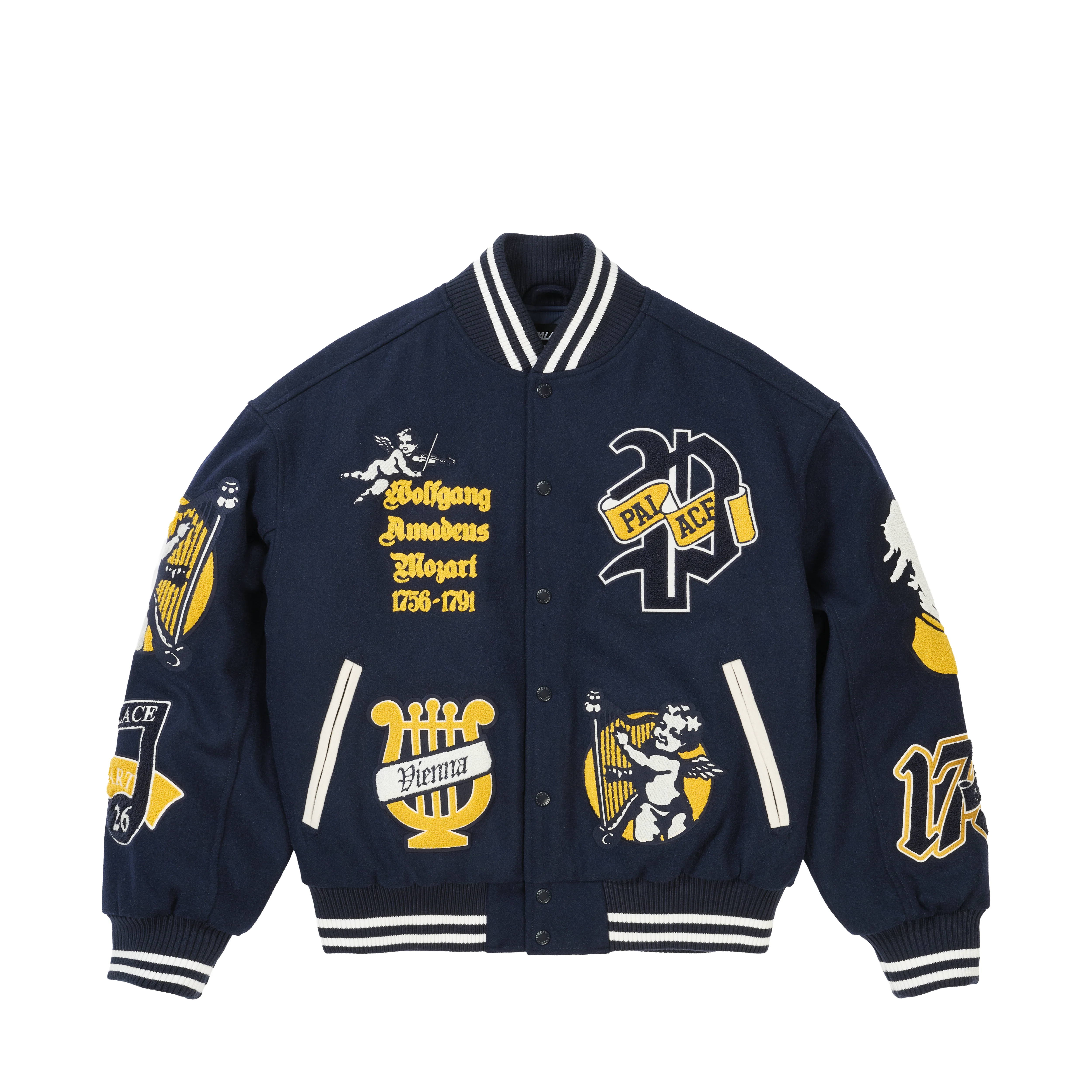WOLFGANG VARSITY JACKET NAVY - 1