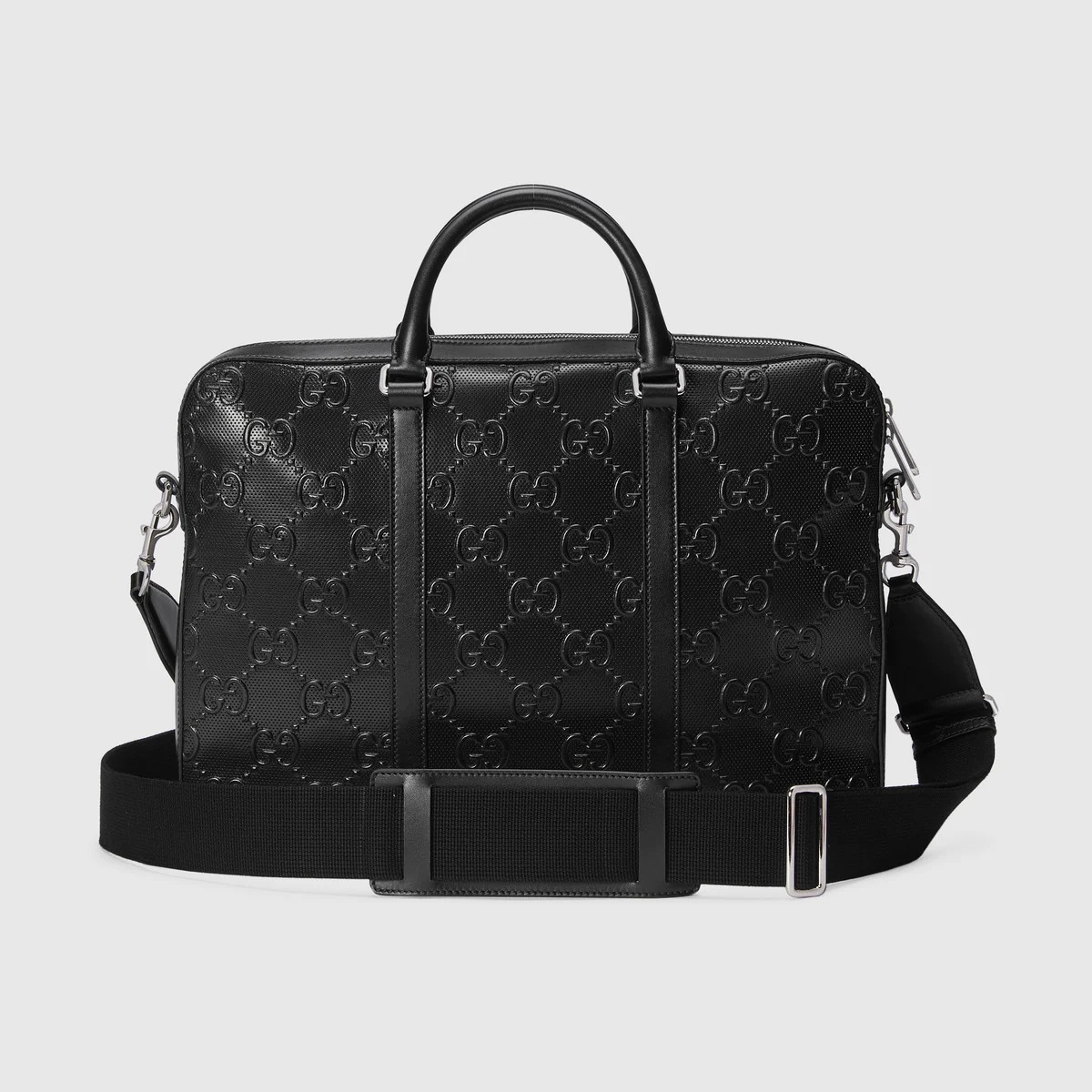 GG embossed briefcase - 3