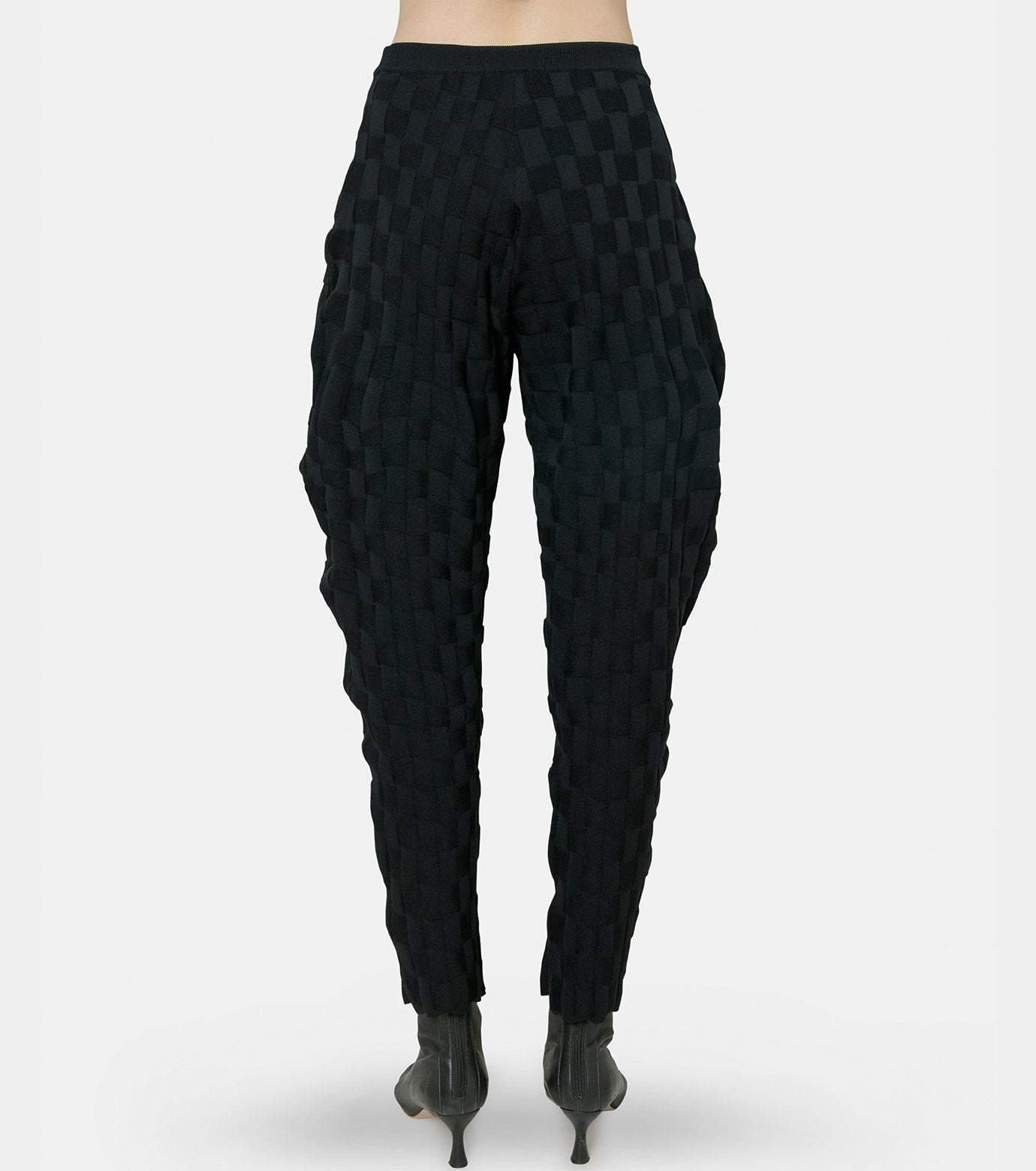 Basket Weave Knit Pants - 3