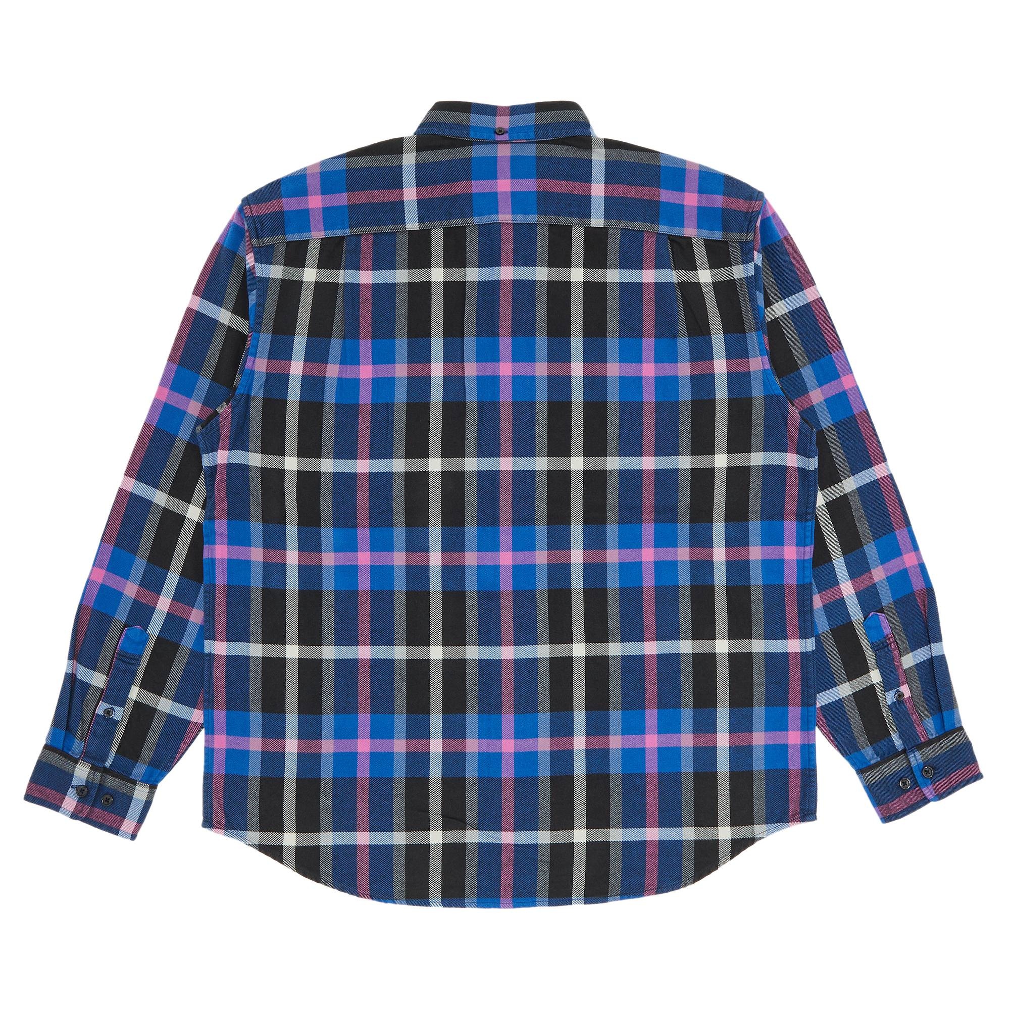 Supreme Plaid Flannel Shirt 'Blue' - 2