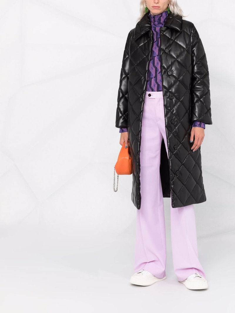 STAND STUDIO Dorothea diamond-quilted coat outlook