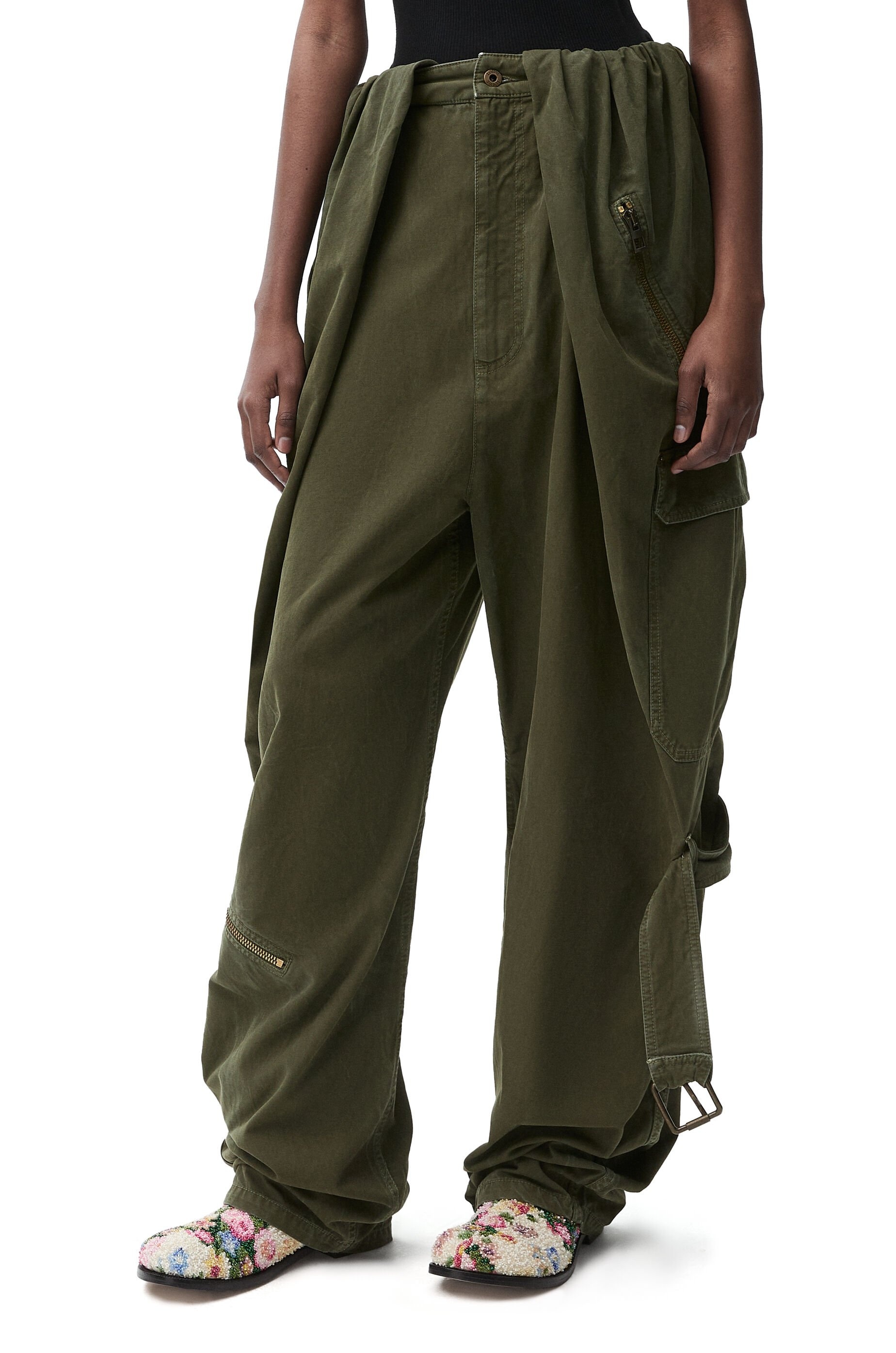 Balloon cargo trousers in cotton - 3