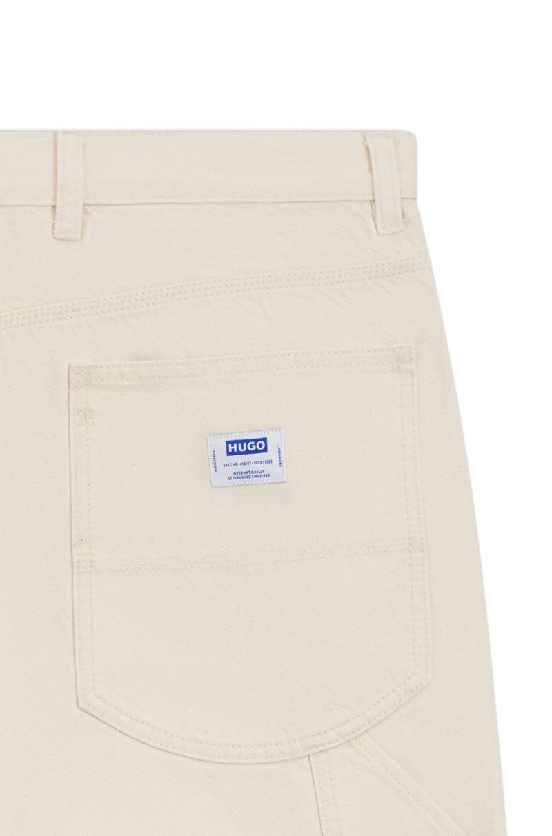 HUGO LOOSE-FIT JEANS IN ECRU DENIM outlook