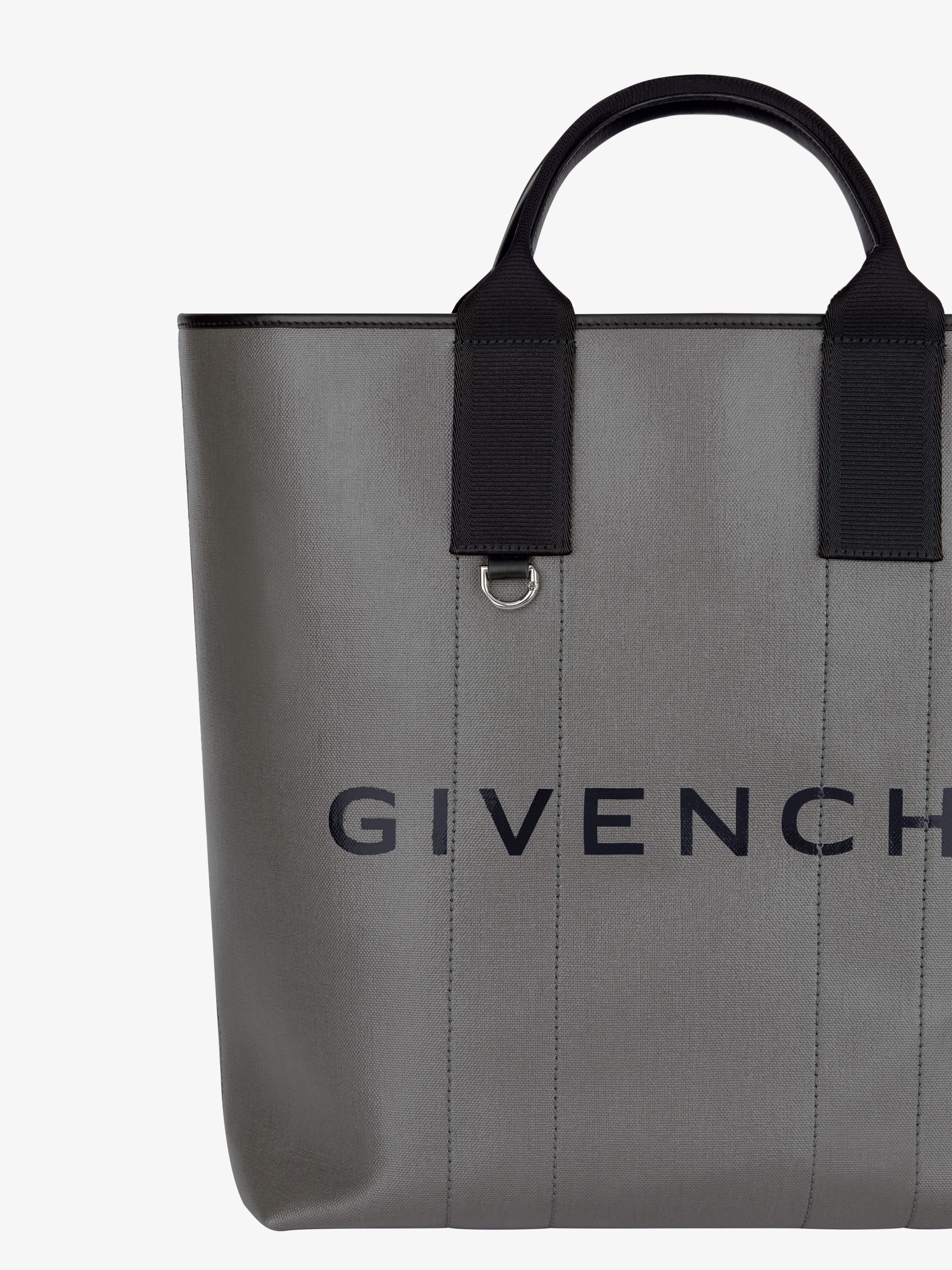 LARGE G-ESSENTIALS TOTE BAG IN COATED CANVAS - 6