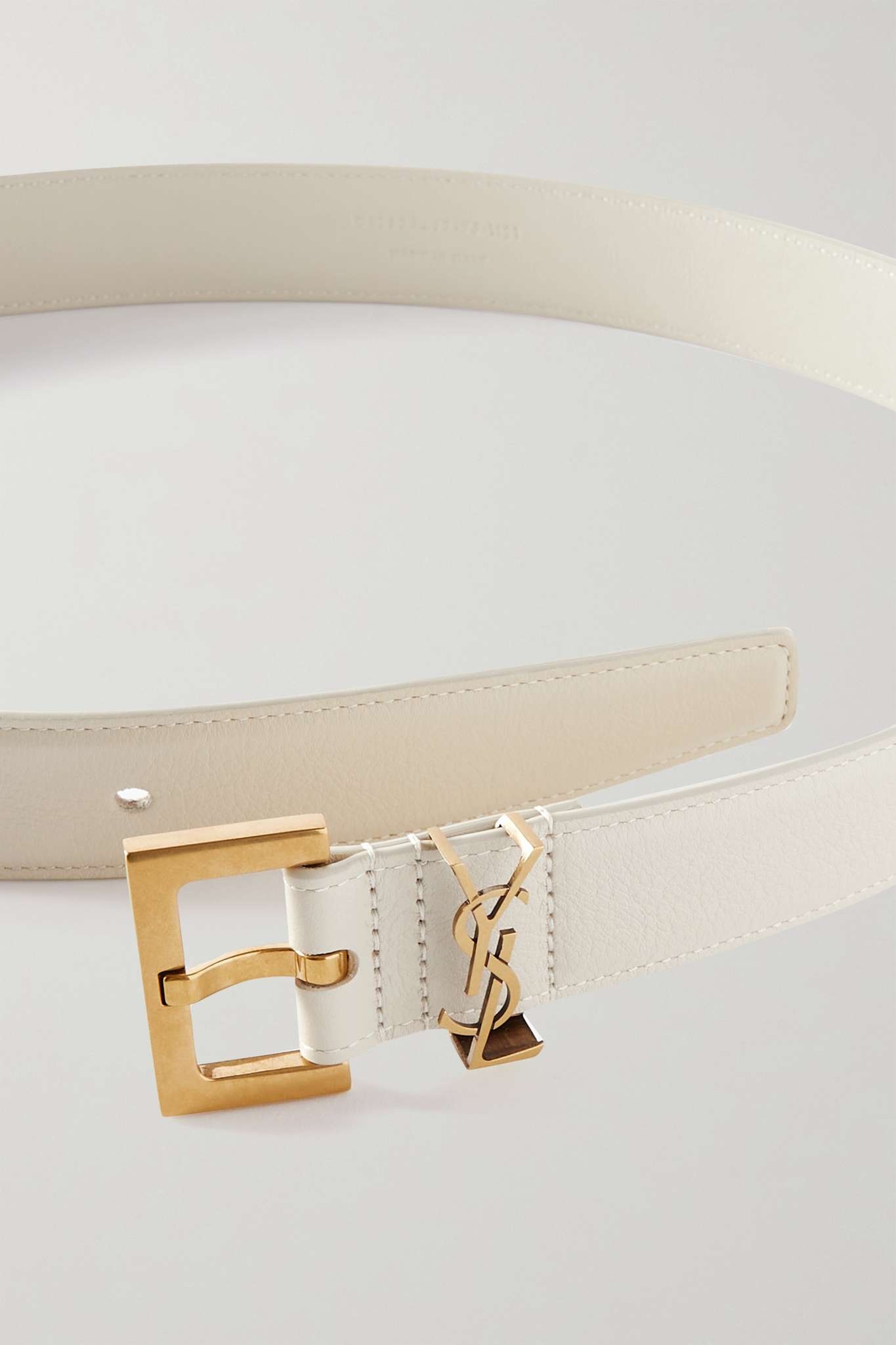 Monogramme leather belt - 3