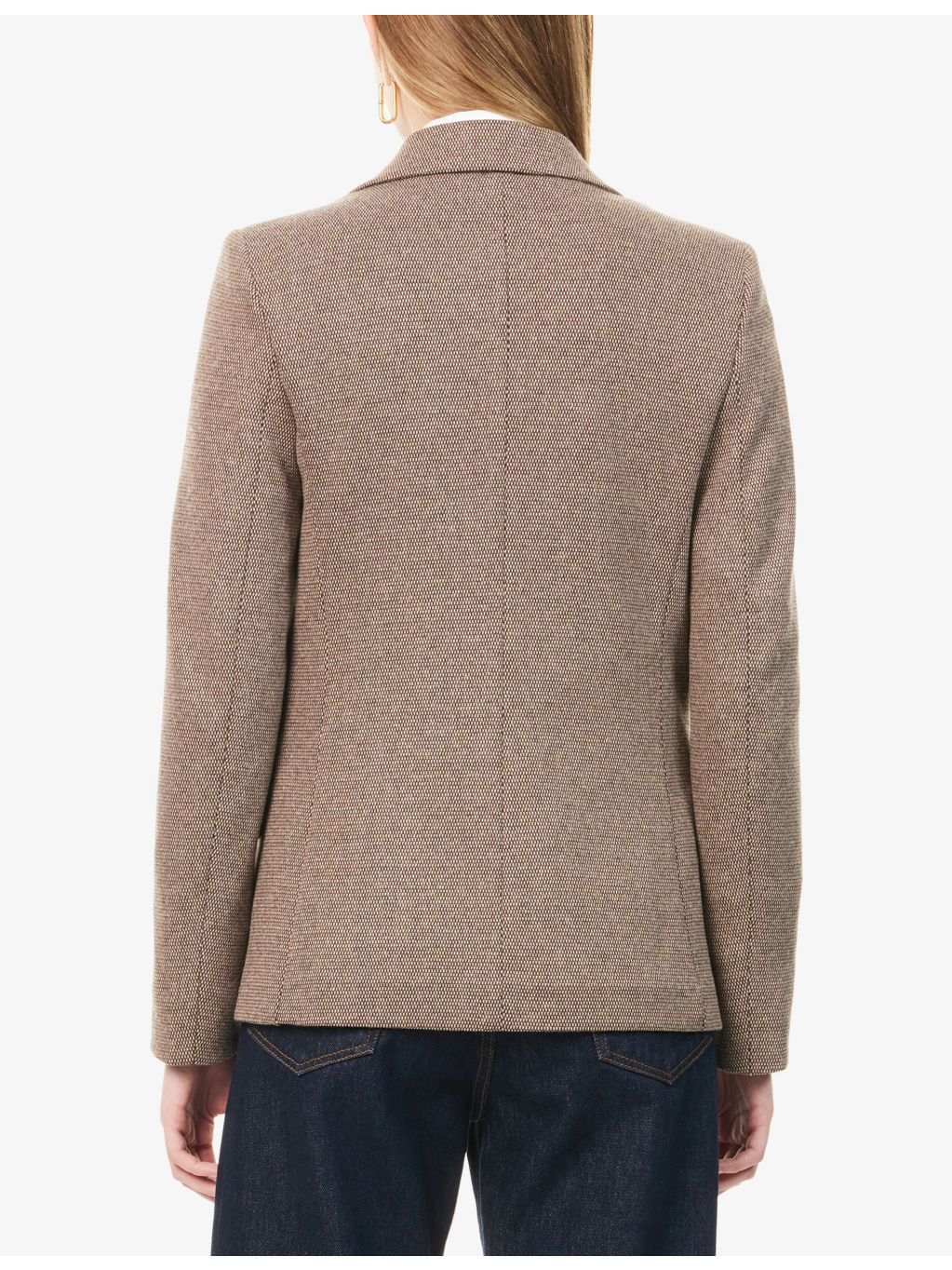 Dilly Notch-Lapels Stretch-Woven Blazer - 4