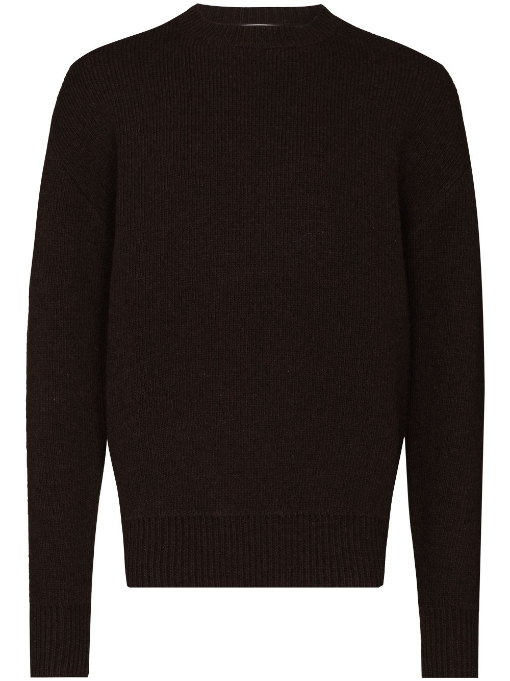 crew-neck Shetland jumper - 1