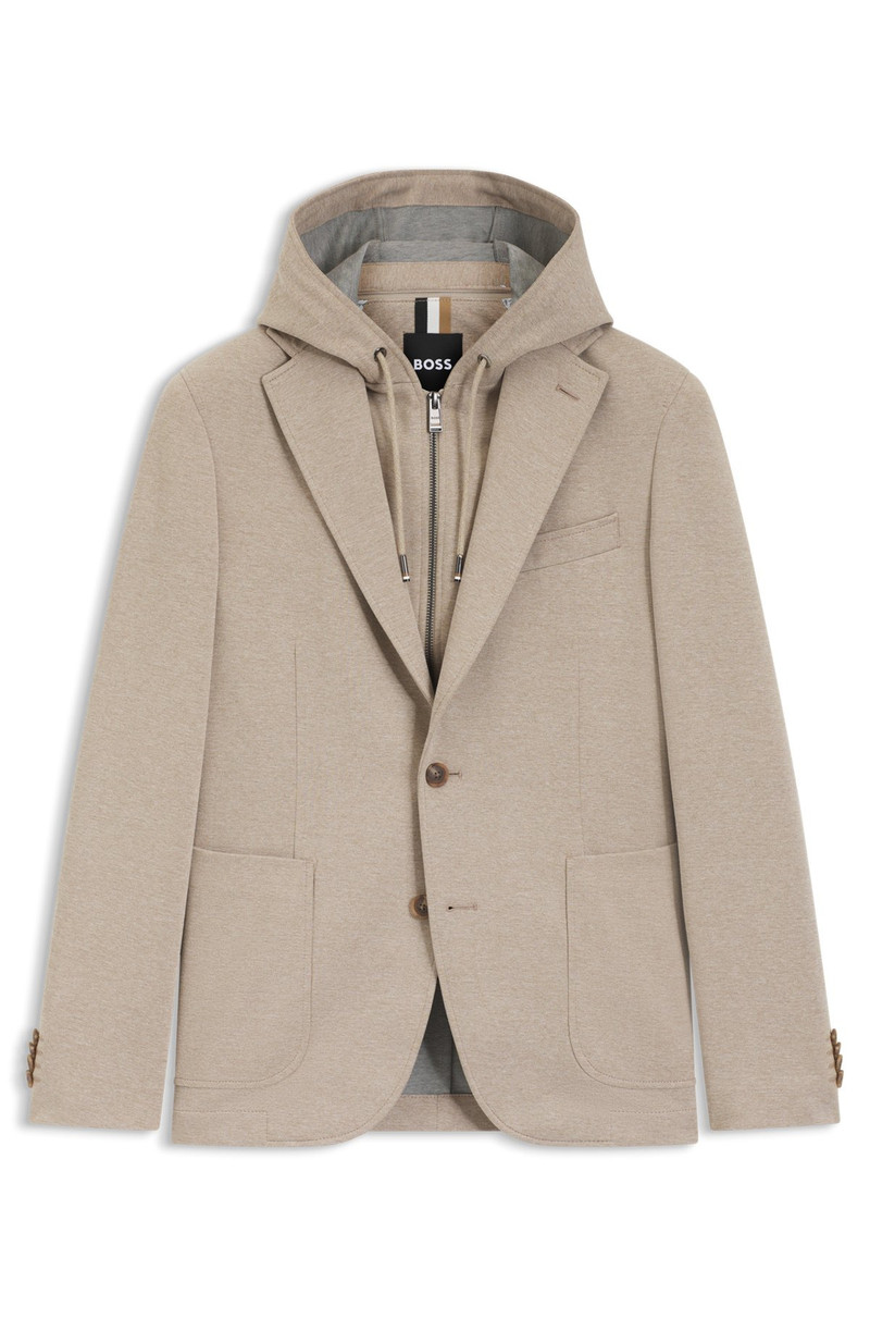 SLIM-FIT JACKET WITH INTEGRATED HOODIE 1