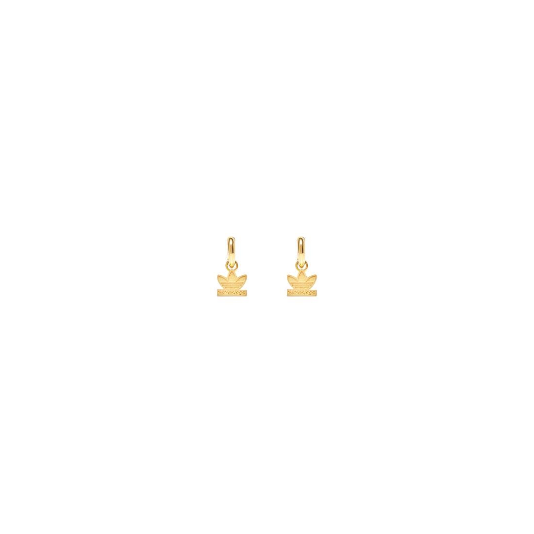 Balenciaga / Adidas Trefoil Earrings in Gold - 1
