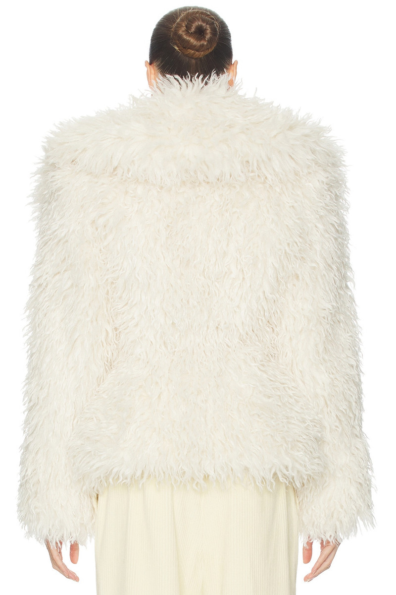 HELSA Dramatic Collar Faux Shearling Jacket outlook