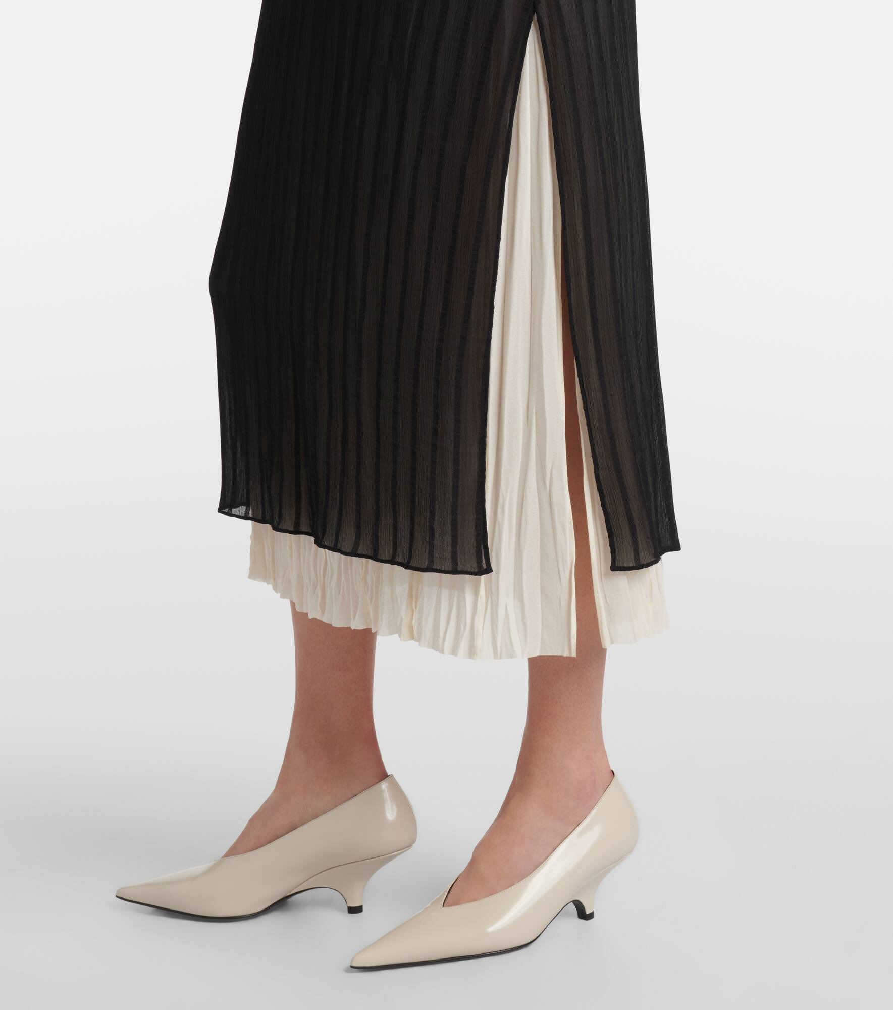 Striped midi skirt - 5