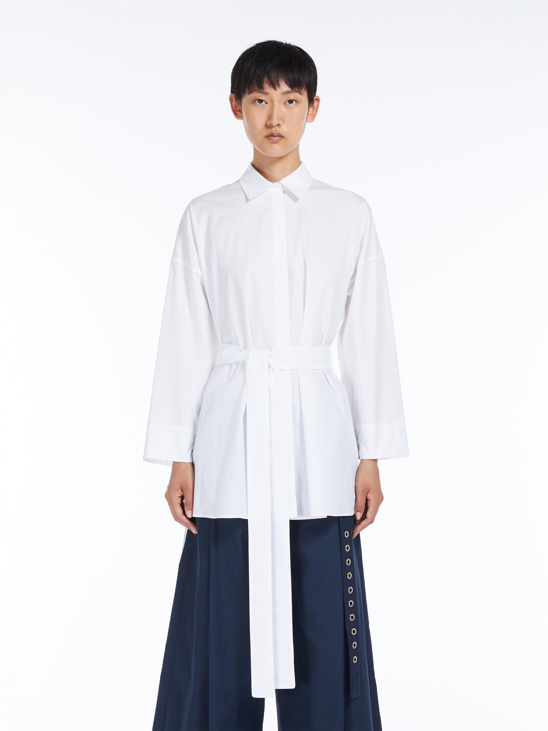TEA Poplin shirt with belt - 3