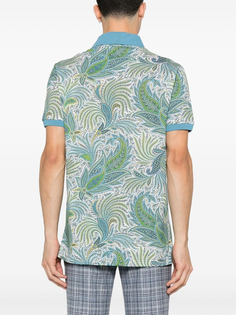 paisley-print polo shirt 3