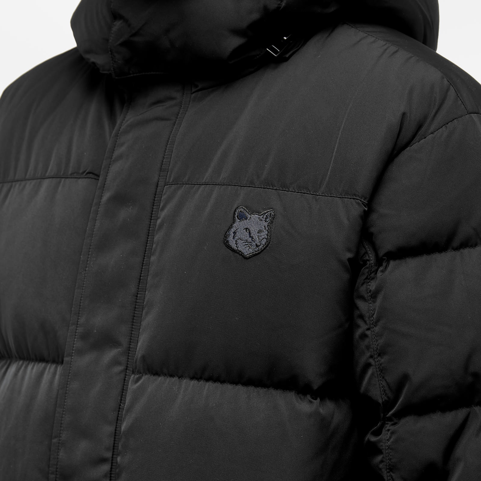 Maison Kitsune Tonal Fox Head Patch Hooded Puffer Jacket - 5