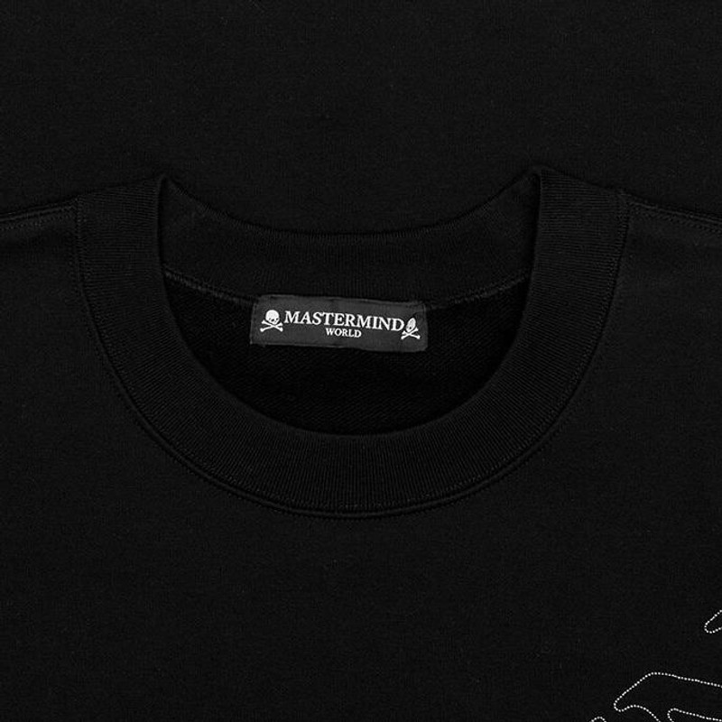 MASTERMIND WORLD SEQUENCE S/S SWEATSHIRT - BLACK outlook
