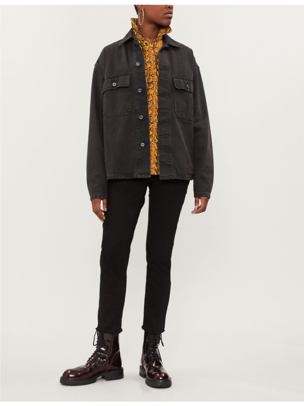 Ava raw-hem skinny high-rise jeans - 3