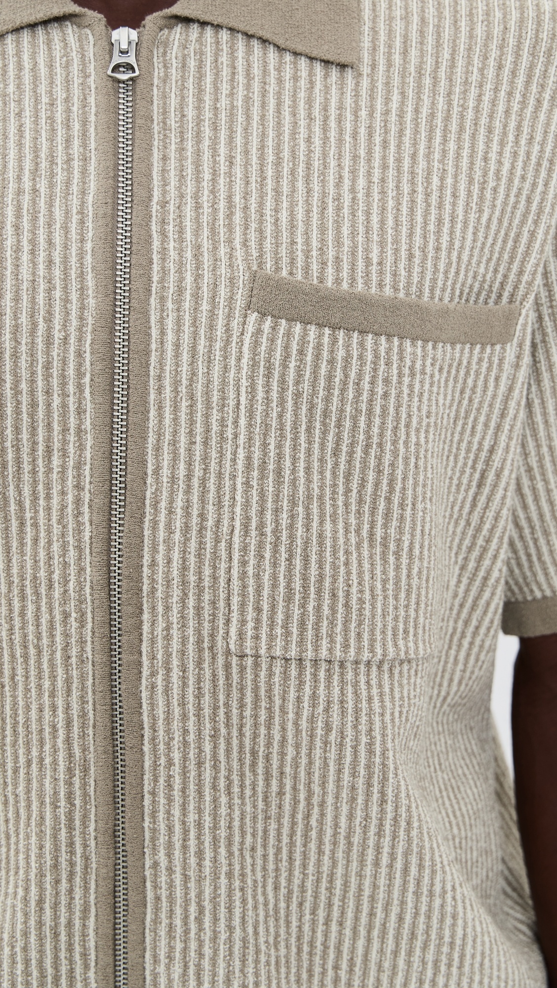 Zuma Jacquard Zip Through Shirt - 5