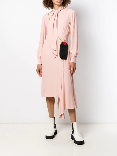 Marni scarf asymmetric midi dress outlook