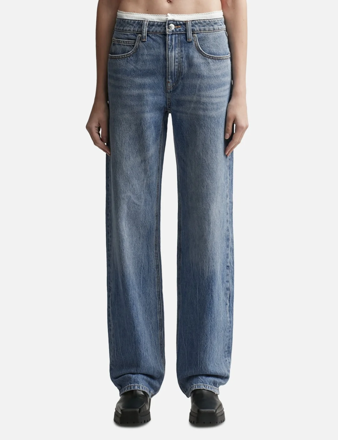 PRE-STYLED DENIM JEANS - 1