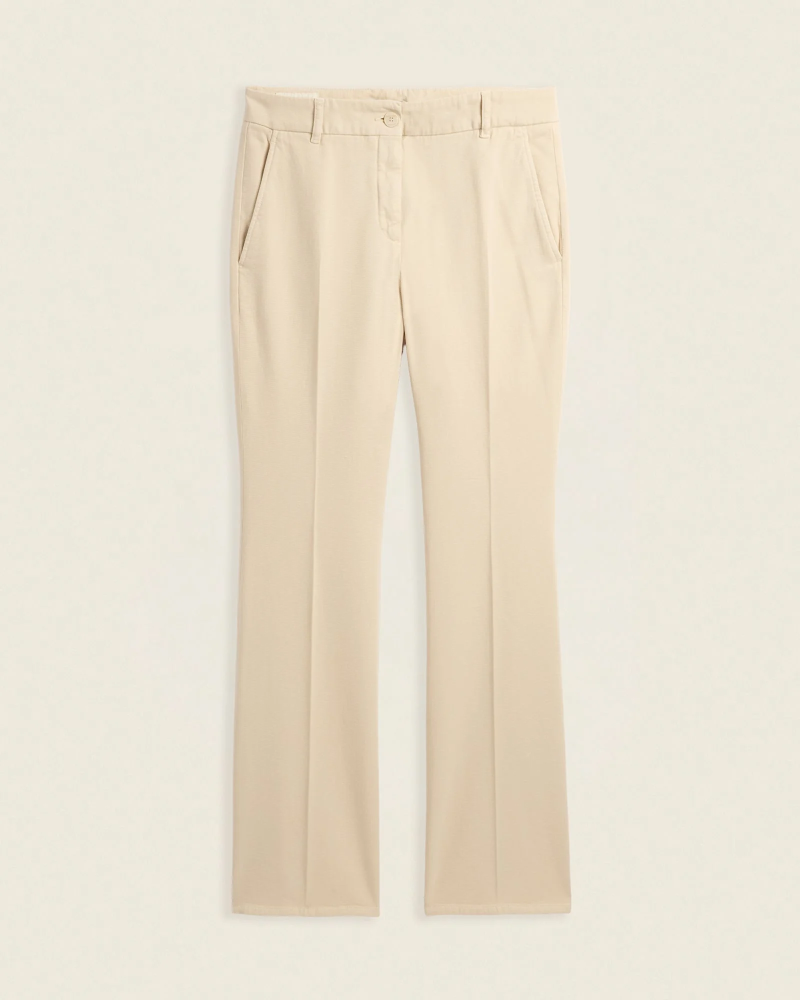 Slim-fit trousers in stretch cotton drill - 1