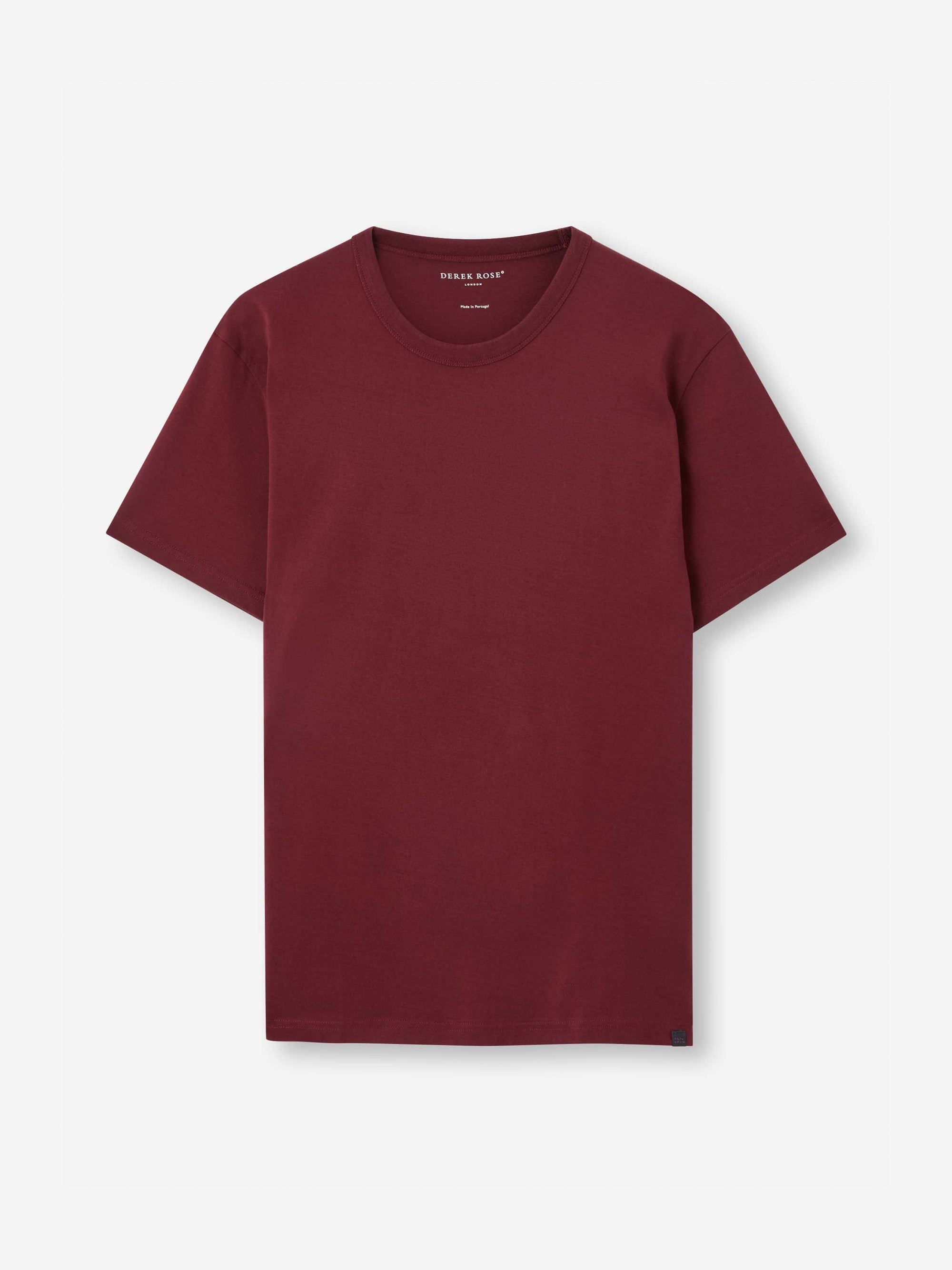 Men's T-Shirt Barny Pima Cotton Burgundy - 2