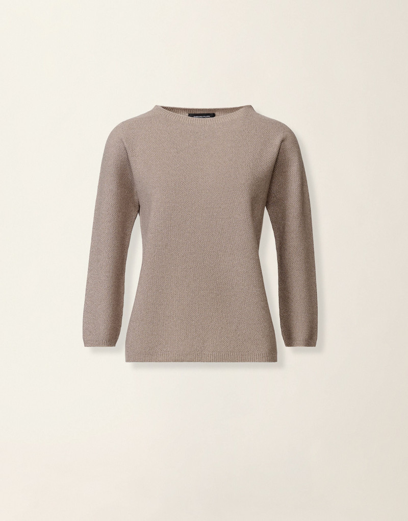 Platinum sweater with lurex 1