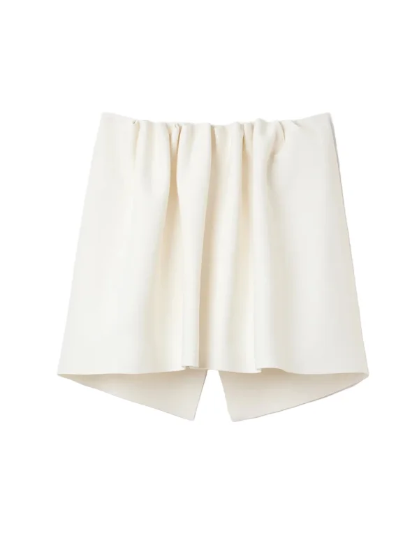 Rouched Tube Top in White - 1